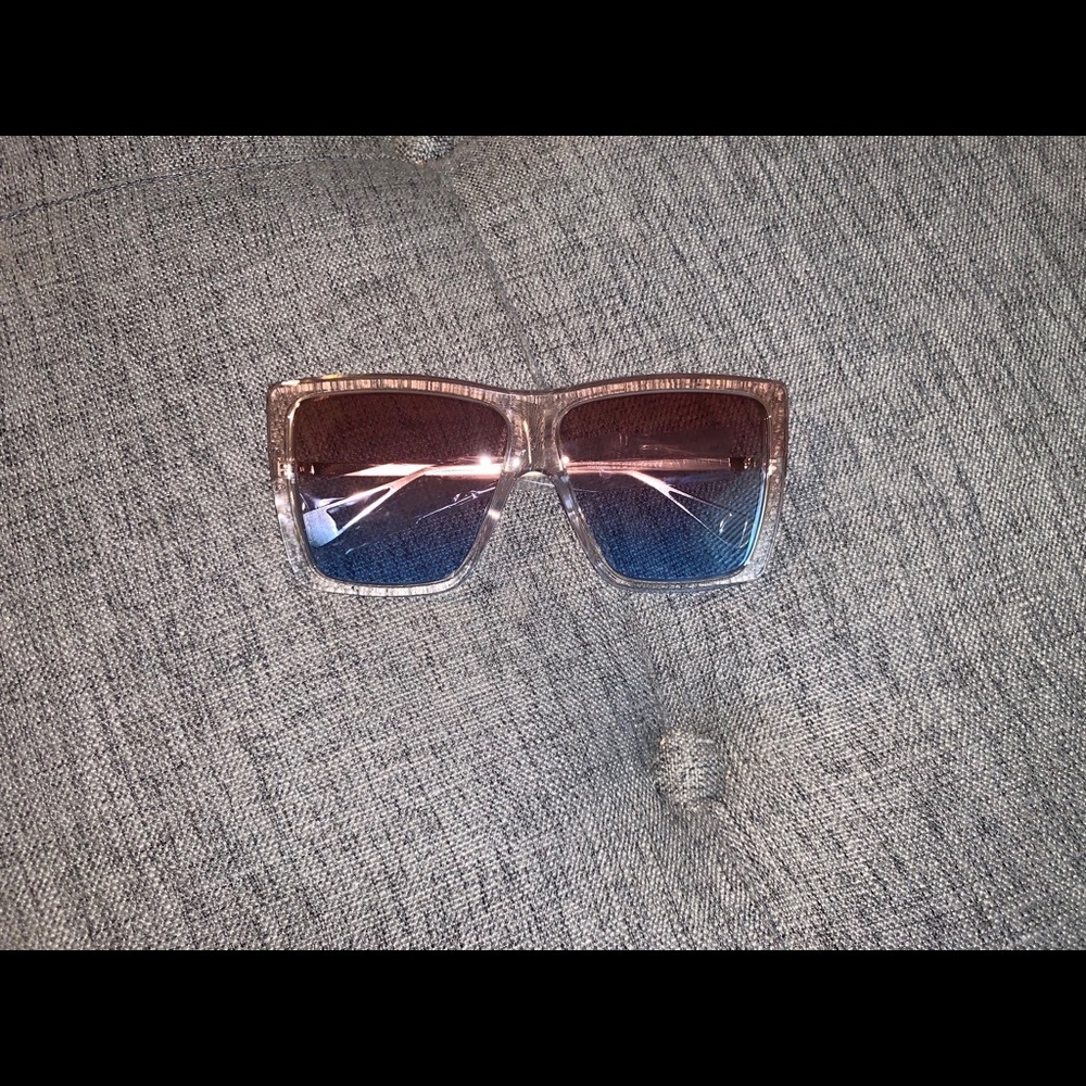 SHEIN Big Squared Vintage Sunglasses w/ case